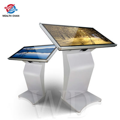 High Definition Android 8.0 CMS Multi Touch Kiosk Silver K Base