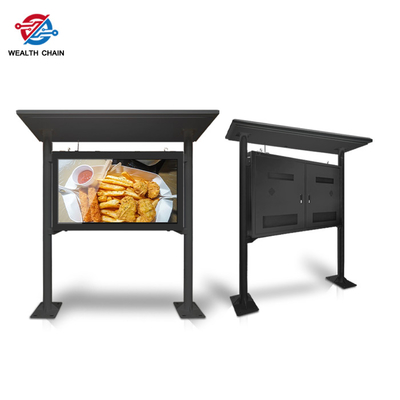 75&quot; Designed for Outdoor Use waterproof LCD Kiosk With Canopy Black/ white