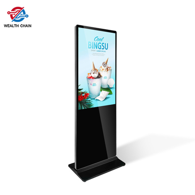 Floor Standing Public Info Display On LCD Scree Panel WiFi Bluetooth Romote Udpate