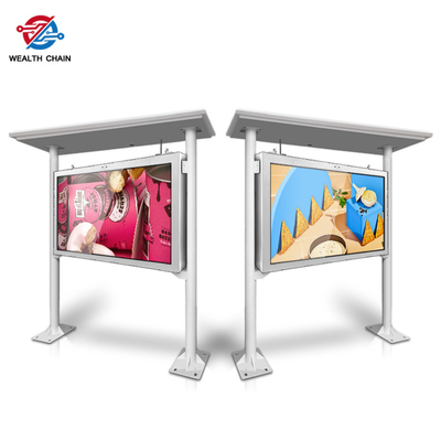High Resolution Outdoor Digital Kiosk Build In Media Player Weather Proof 65&quot;