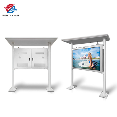 High Resolution Outdoor Digital Kiosk Build In Media Player Weather Proof 65&quot;