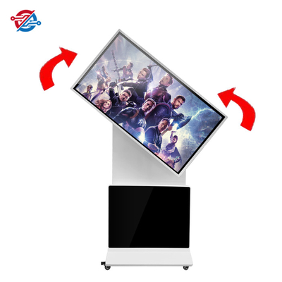 55" Digital Screen Signage In Stores Or Exibition With Movable Wheels