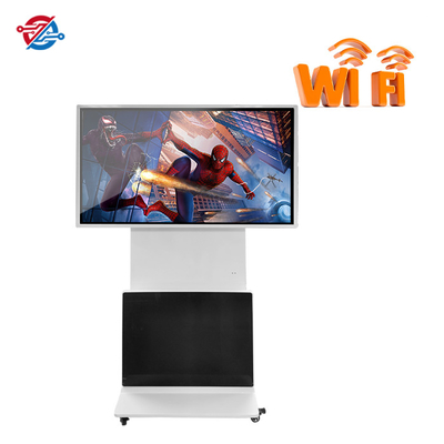 55&quot; Rotating Indoor Digital Signage LCD Kiosk One Key Switch For Public Places