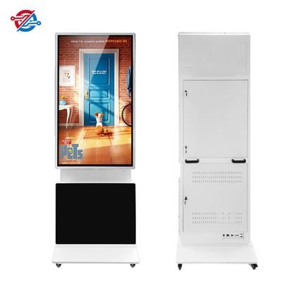 43&quot; Horizontal Vertical Vedio Player LCD Screen Kiosk For Commercial