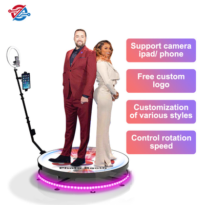 Manual Control 360 Photo Booth Rotating Stand Camera Automatic Party Wedding Machine