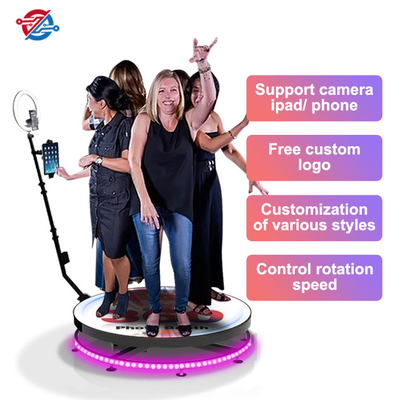 Photo booth 360 Degree Slow Motion Rotating Video photo making