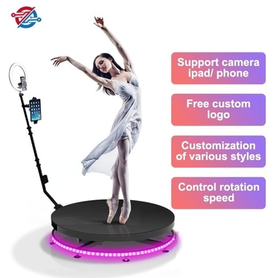Slow Motion 360 Rotating Photo Booth Rgb Automatic Camera Holders Party And Wedding Machine