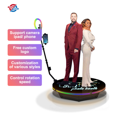 Phone App 360 Photo Booth Platform Automatic Promote Relationship Rotating Spinner