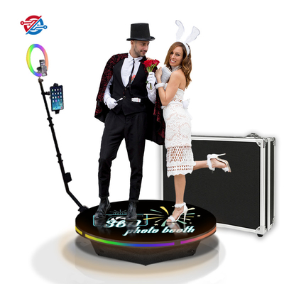 Automatic Rotating Spinner 360 Photo Booth Platform For Wedding Promote Relationship