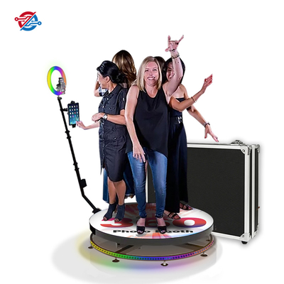2 Person 360 Photo Booth Rotating Stand Automatic Camera Holders Party And Wedding Machine