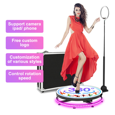 Selfie Slow Rotating 360 Photo Booth With Ring Light Phone App Control