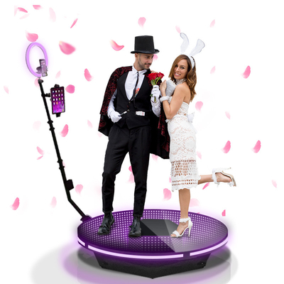 Versatile 360 Rotating Photo Booth Selfie Wedding Party Intelligent Operation Glass Machine