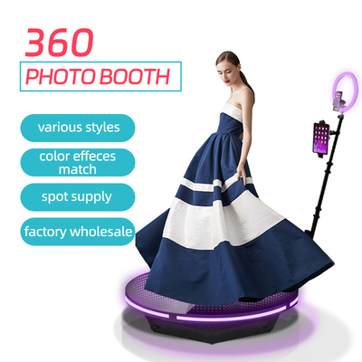 Slow Motion 360 Rotating Photo Booth Rgb Automatic Party And Wedding Machine