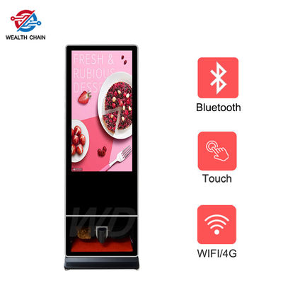 Android OS 55 Inch CMS Digital Information Screen With Shoe Polisher