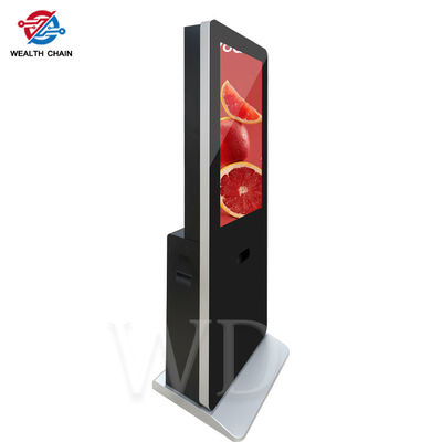 Capacitive Touch web based CMS Floor Standing Digital Signage LCD