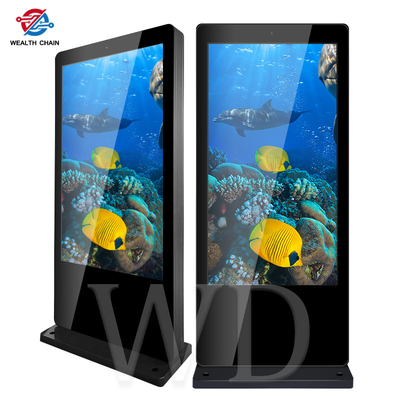 Thin Public 65&quot;  Outdoor LCD Digital Signage Kiosk Network Version
