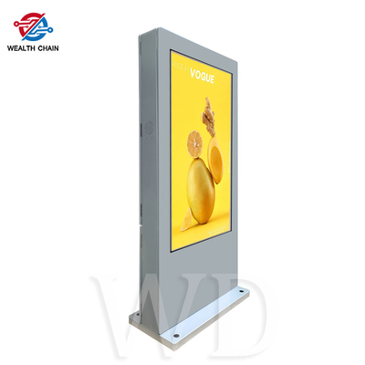 55&quot; 2500cd/m² LCD outdoor signgae Intel I3 i5 i7 advertise device