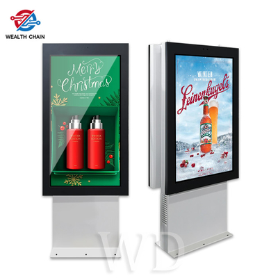 High Brightness Dual Sided Outdoor LCD Digital Signage 43&quot; 55&quot; Two Screens 2500 Nits
