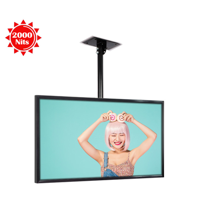 43-65&quot; Super thin Visable Screen All in one monitor for Glass window Hanging