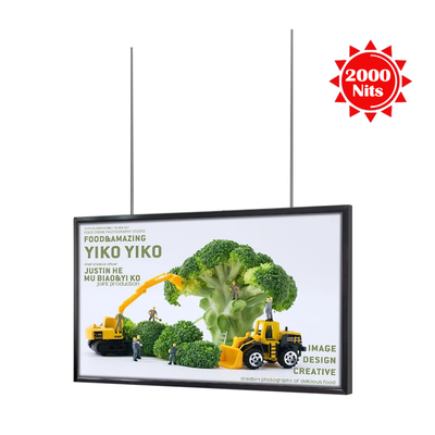 65&quot; Outward Facing Window Digital Display Screens 24/7 Running Single Side