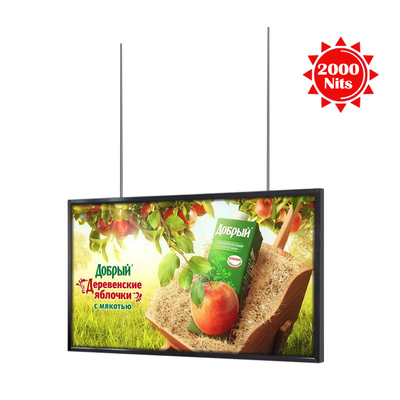 Ultra Bright LCD Monitor For Advertisement 55 Inch Remote Control CMS