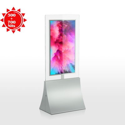 0.8cm Clear Double Sides 65&quot; LCD Digital Signage 178° Viewing Angle