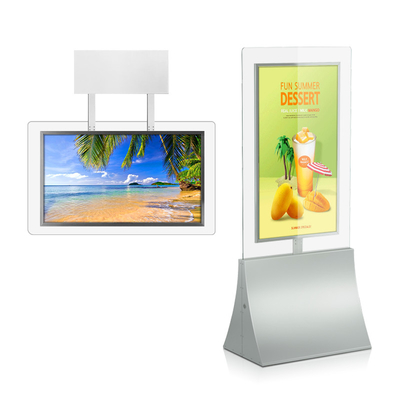 Window Facing High Brightness LCD Display 2 Sides LCD Screen 1080P HD Transparent Frame