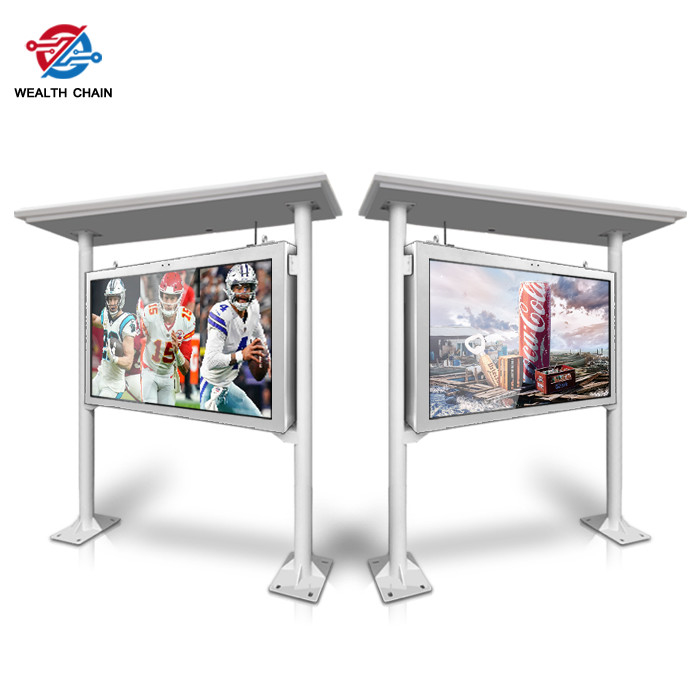 Full Color LCD Monitor Signage 75" 86" 100" Sunlight Viewable Screen Media Player Rooted