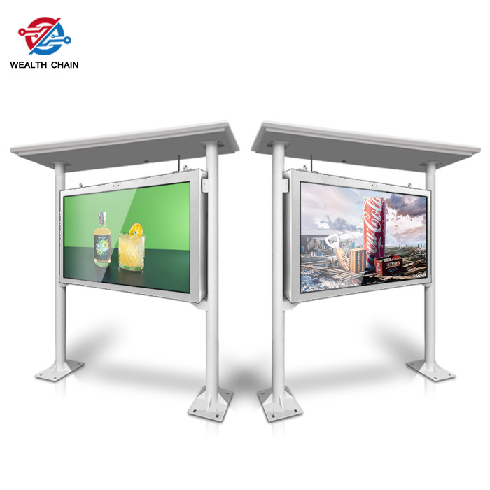 Outdoor TV 86" IP55 Waterproof A+ LCD Digital Signage Shelter design