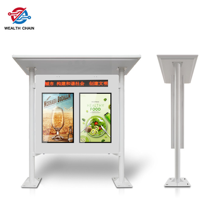 Double LCD Screens Outdoor Roof Totem Individual Display 43"  55"  65"