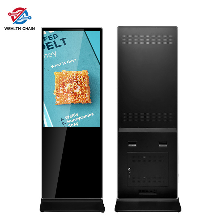 Inside Vertical LCD Kiosk Multi Language AC 100V-240V 43" 49" 55"