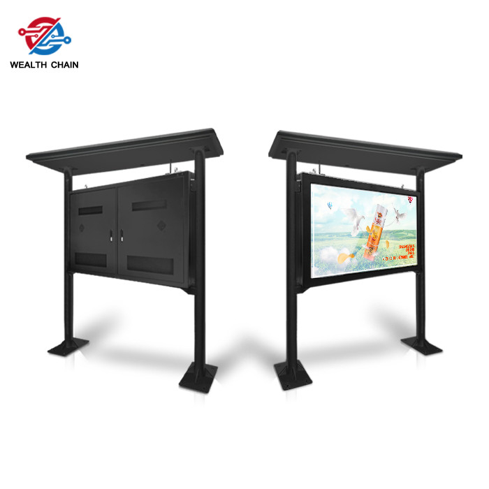 Pillar Stand Outdoor LCD Digital Signage Display Size 64.95" X 36.53" For All Weather