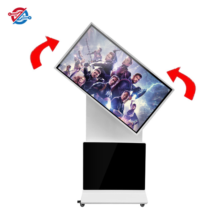 USB Udpate Advertisement Rotating advertising kiosk LCD Player In 43" 49" 55" 2K Resolution