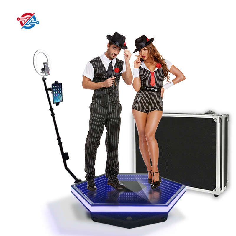 Event Standing Platform 360 Rotating Video Photo Booth In 80cm 100cm 115cm