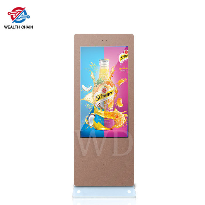 Floor Standing 49 Inch Outdoor LCD Digital Signage For Bus Station