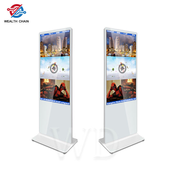 CMS Control 55 Inch Floor Standing Digital Signage With Split Screen