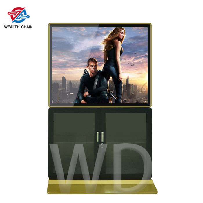 49 Inch 2160P Android 2GB RAM Floor Standing Digital Signage With File Cabinet