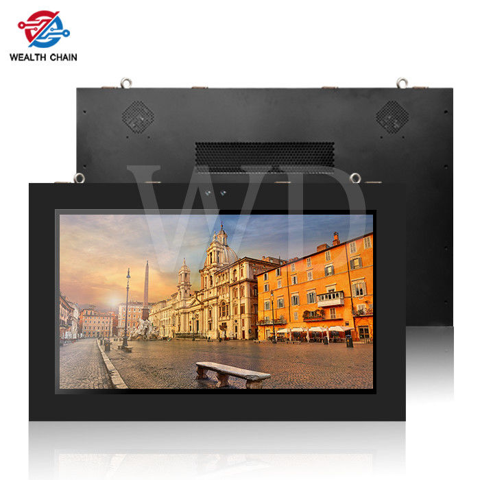 Fans Cooling 49" IP55 Outdoor Digital Advertising Screens , Stand Alone Signage
