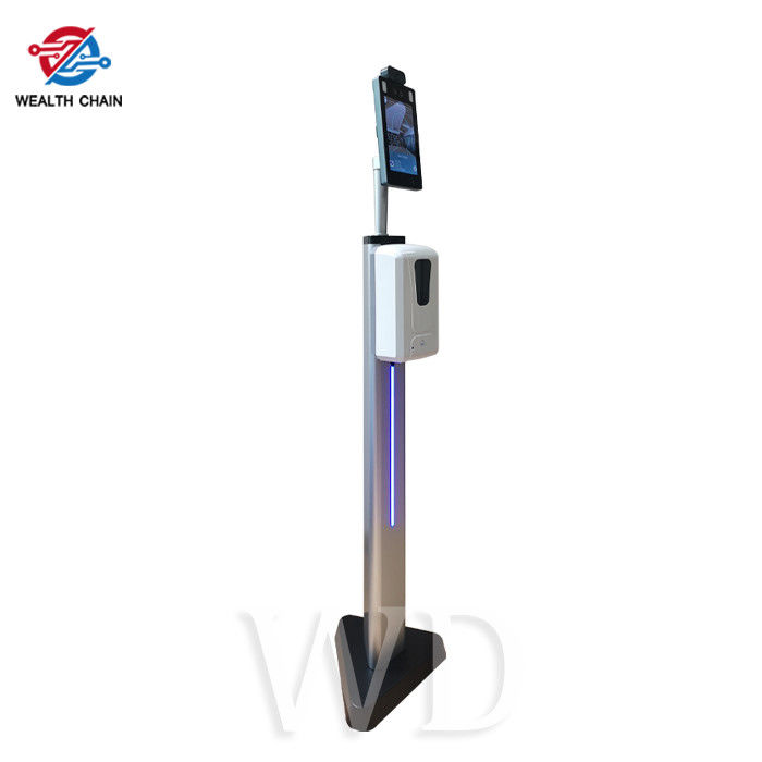 Multifunctional 1100mm Face Recognition Temperature Kiosk With Hand Sanitizer