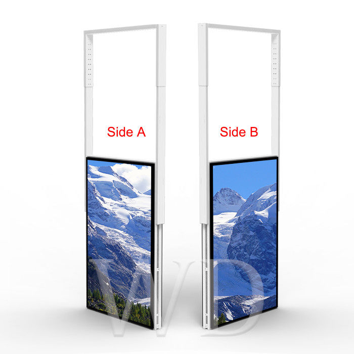 Aluminum 2160P 43 Inch Sunlight Readable LCD Display , Double Sided Digital Signage