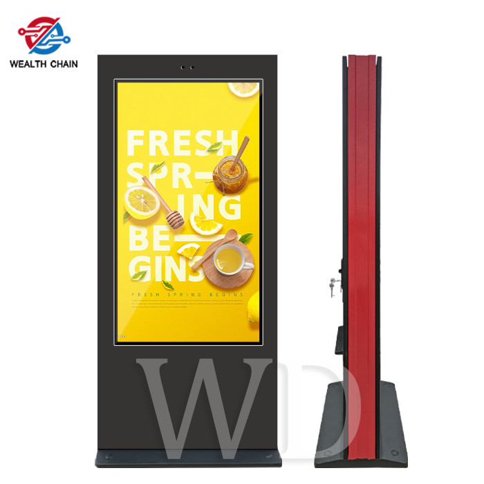 65&quot; Wireless control Rainproof Standing Advertising display For Outdoor environment