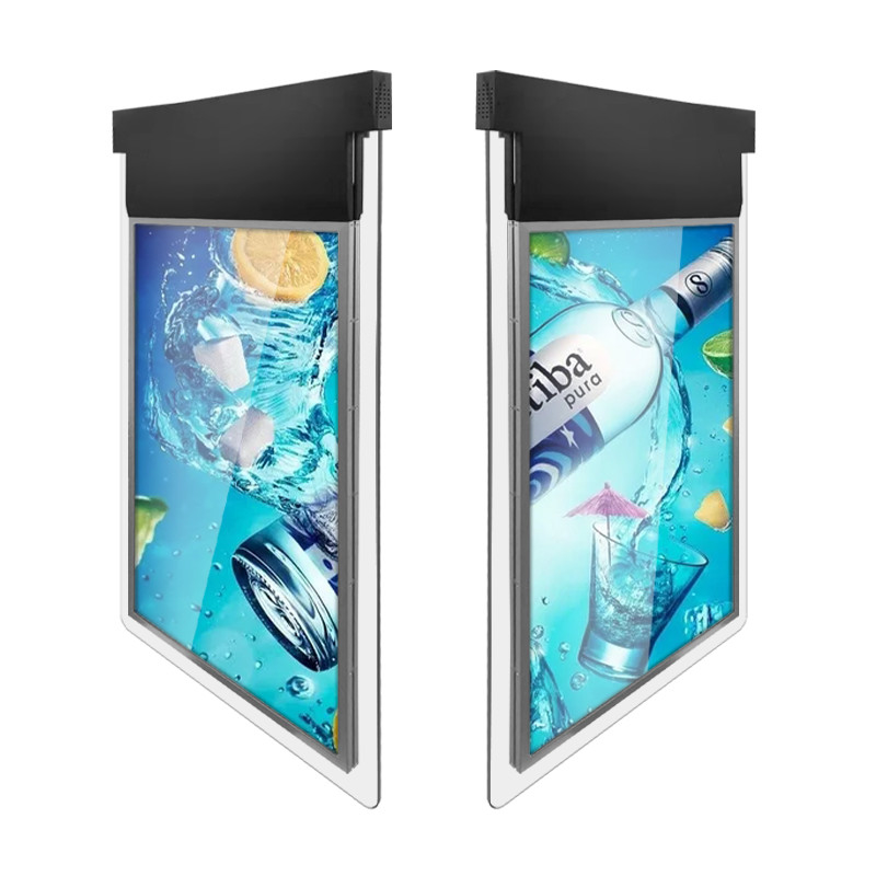 43inch Hanging Double Sided Window Display With High Bright Lcd