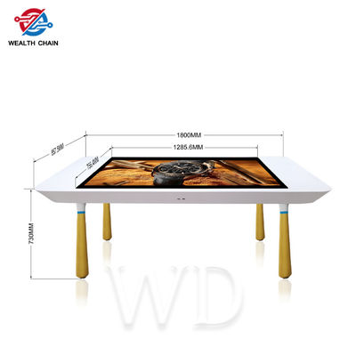 Capacitive Touch TFT LCD 4K Rectangle Smart Touch Coffee Table 55 Inch